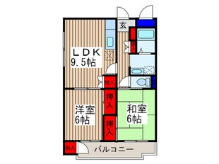 オークハイツ錦の物件間取画像